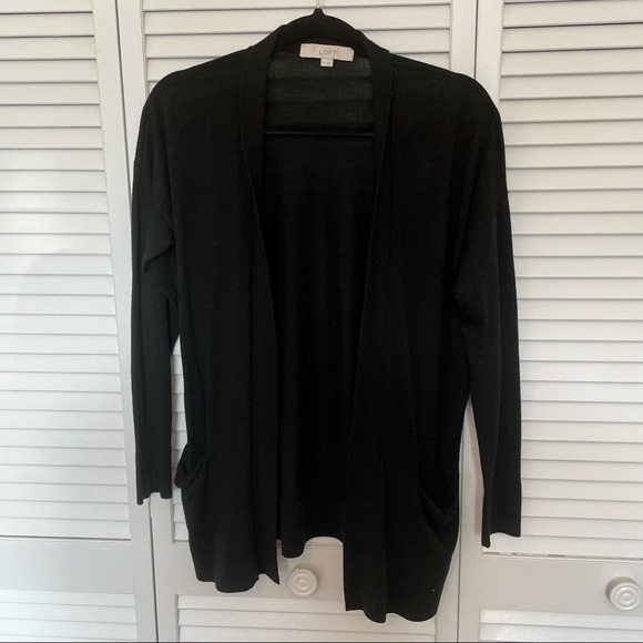 Loft Black Cardigan - Medium - Picture 2 of 4